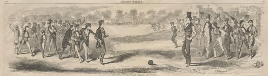 The Match between the Sophs and Freshmen - The Opening, detail