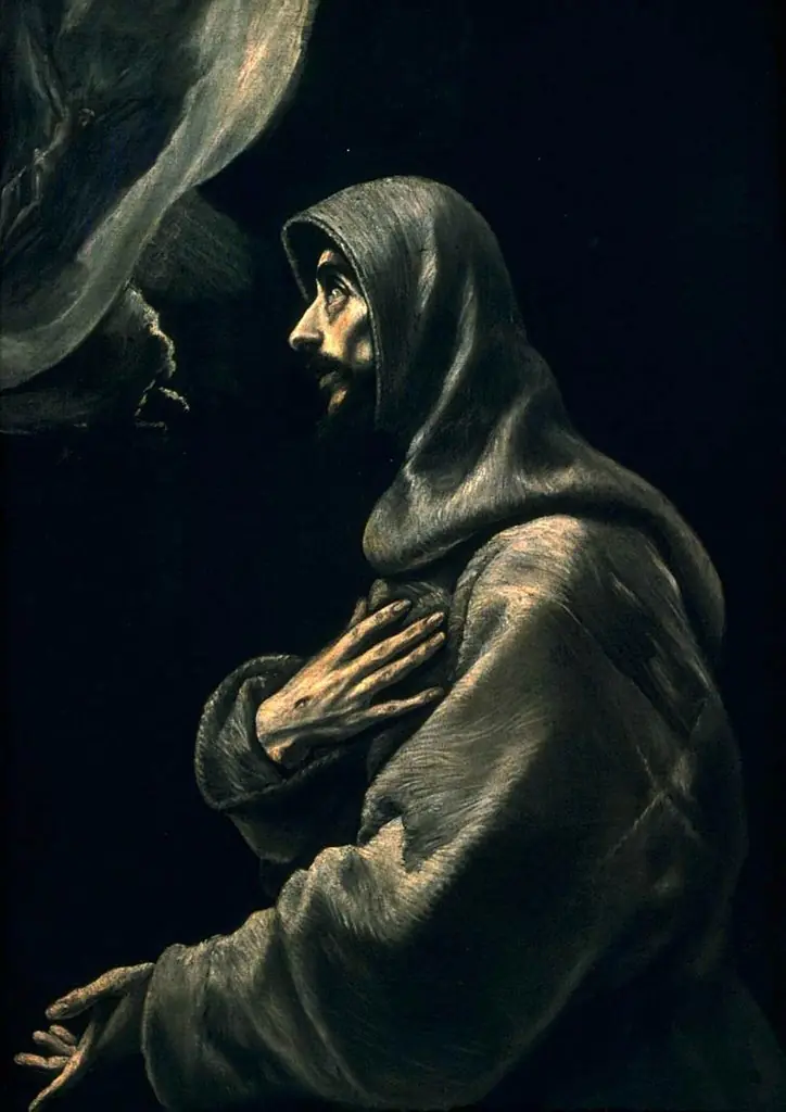 Saint Francis in Ecstasy, by El Greco, oil, 1594