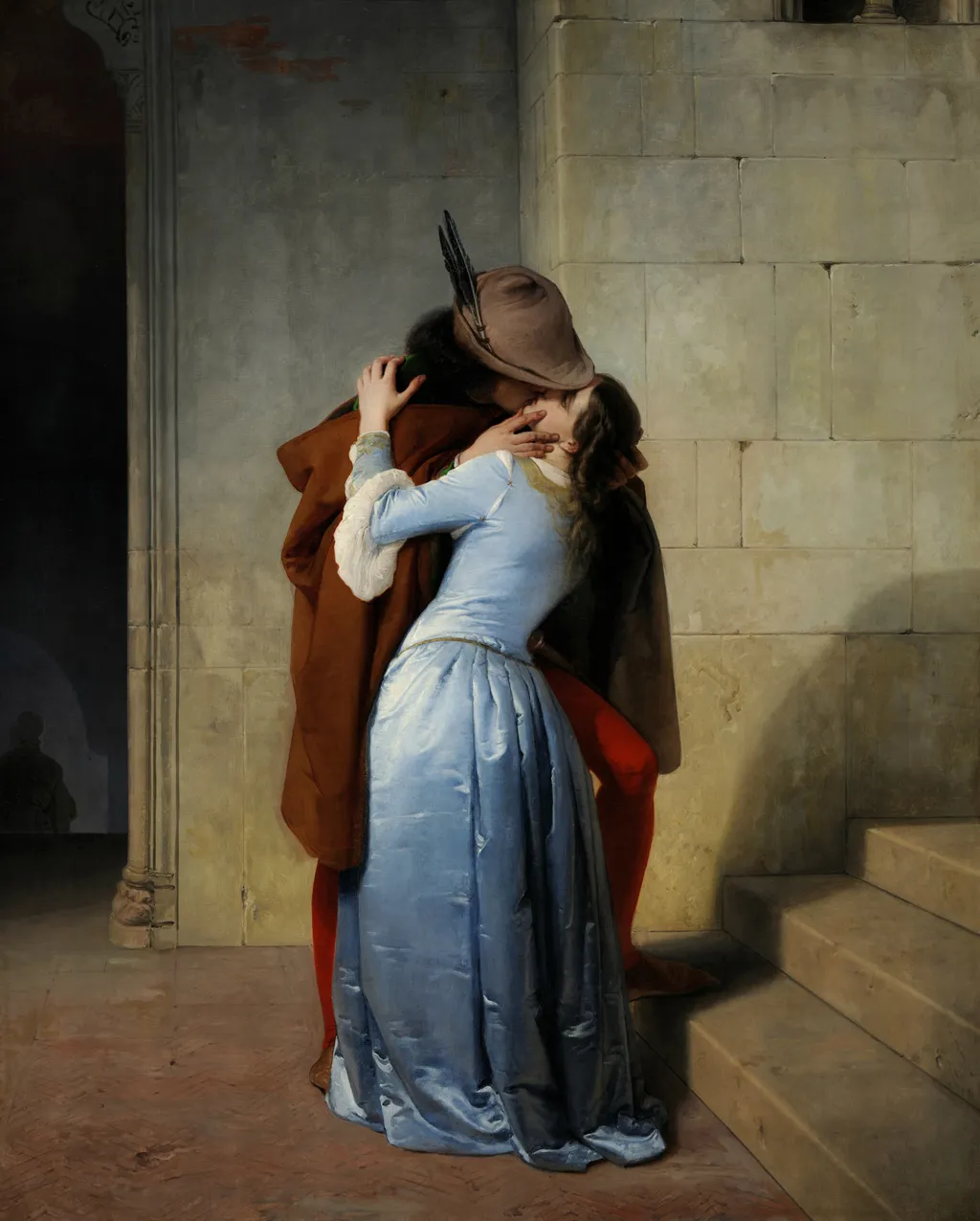The Kiss, by Francesco Hayez, oil, 1859