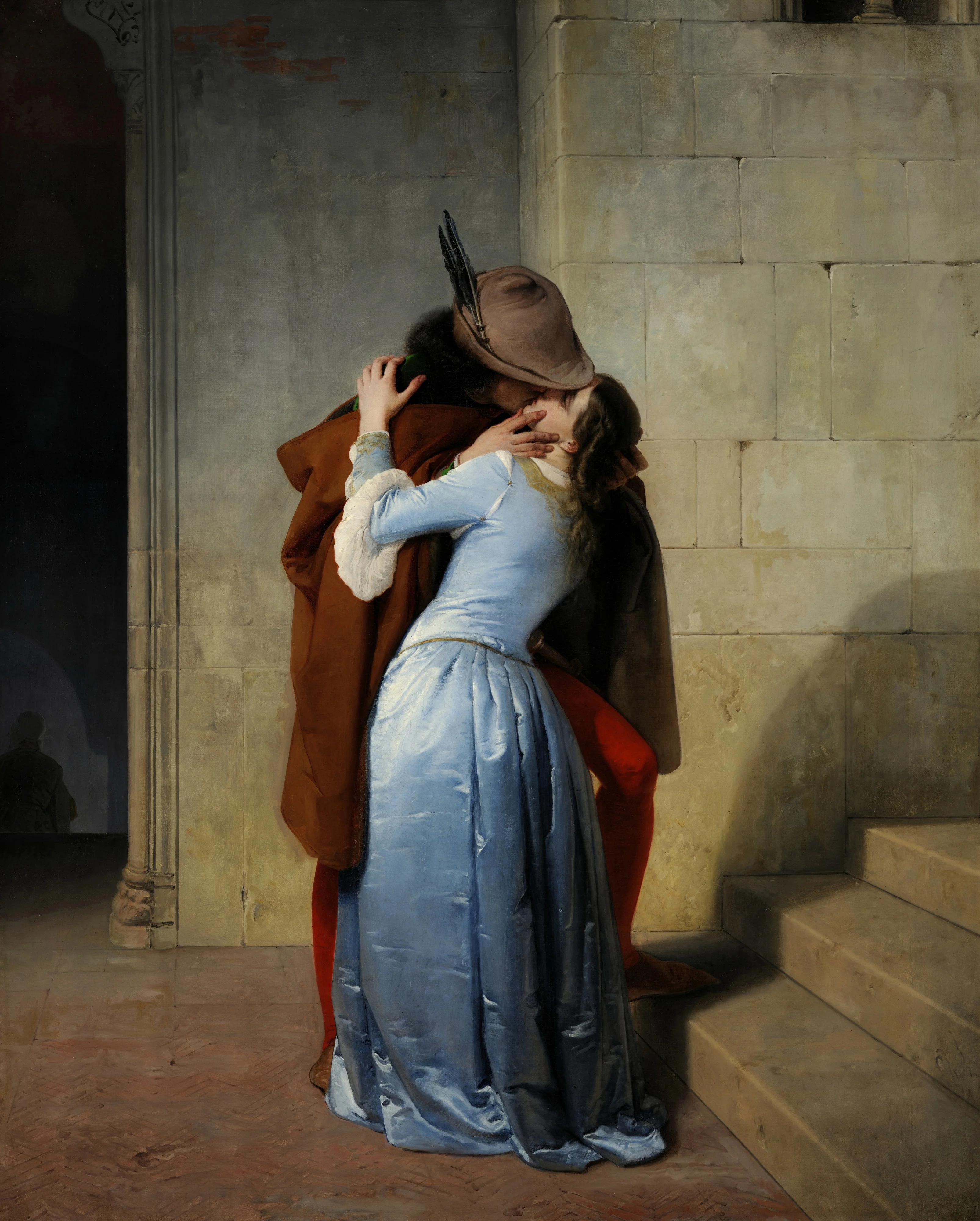 The Kiss, detail
