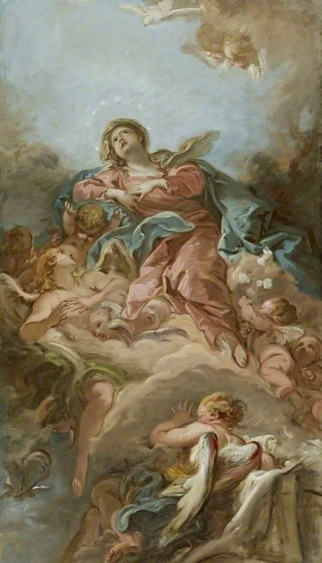 The Assumption of the Virgin, detail