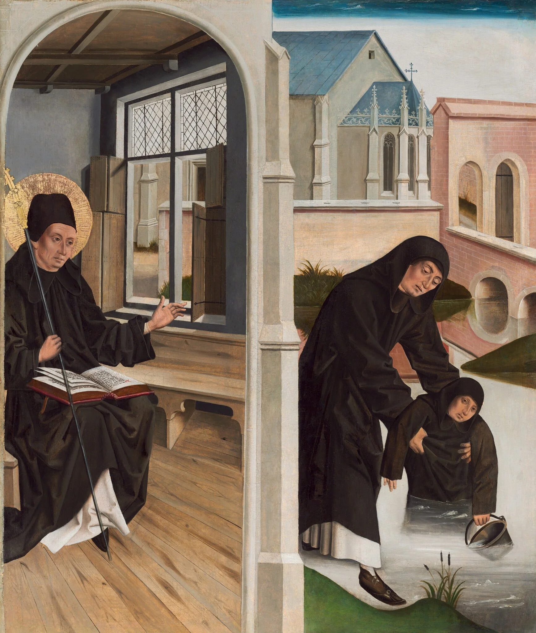 A Miracle of Saint Benedict, detail