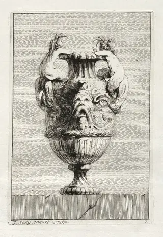 Suite of Vases:  Plate 7, by Jacques François Saly, 1746