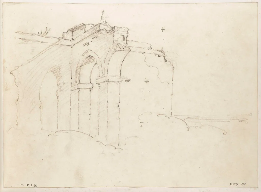Ruins of an arcaded building, by George Chinnery, 16
