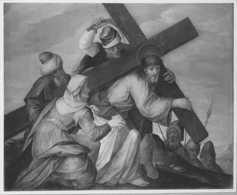Kreuztragung Christi (Kopie nach), detail