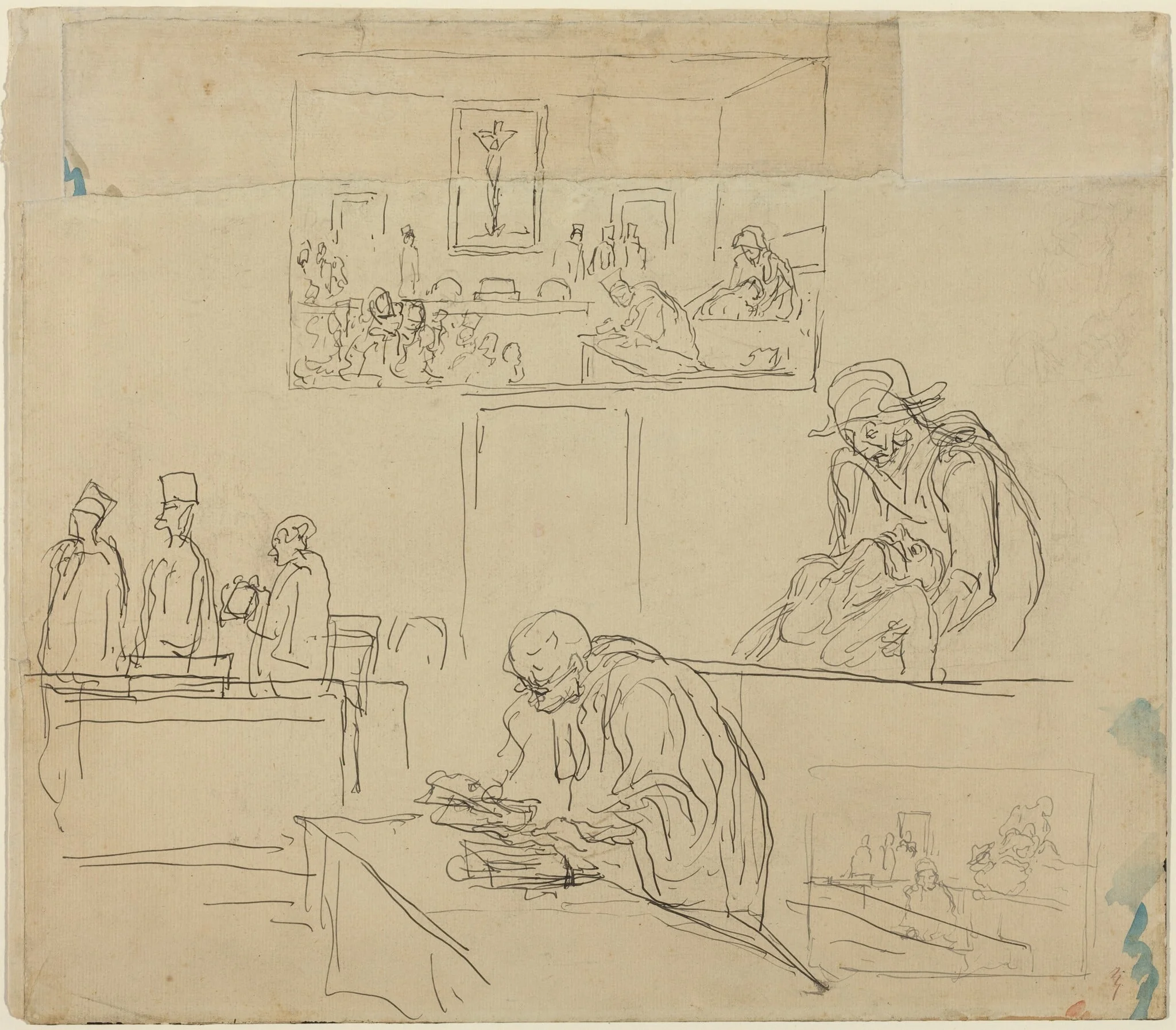 Scene of the Tribunal (The Verdict), detail