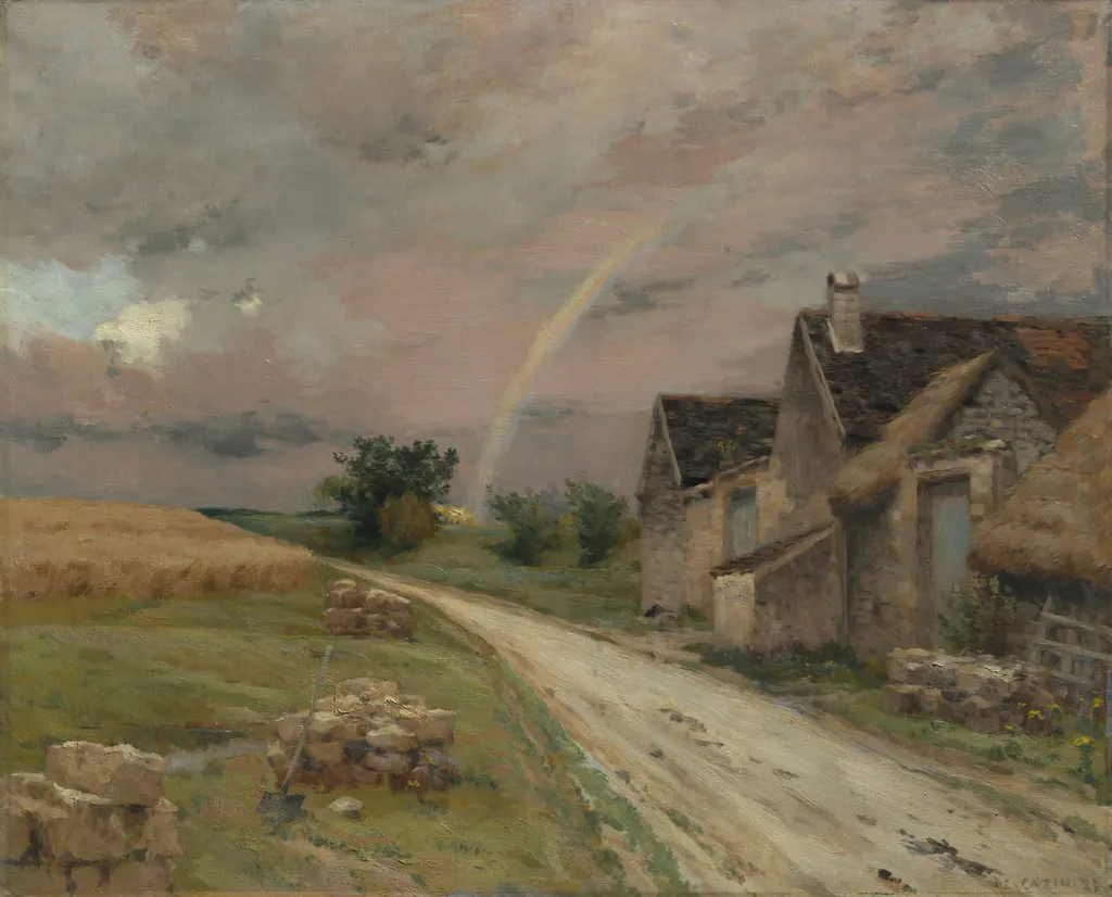 The Rainbow, Achères la Forêt, by Jean Charles Cazin, unspecified, 1883