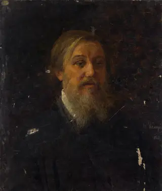 Portrait of an Unknown Man, by Johann Köler, oil, 1891
