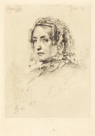 Suzanna Rose, by Paul Adolphe Rajon, ink, 1875