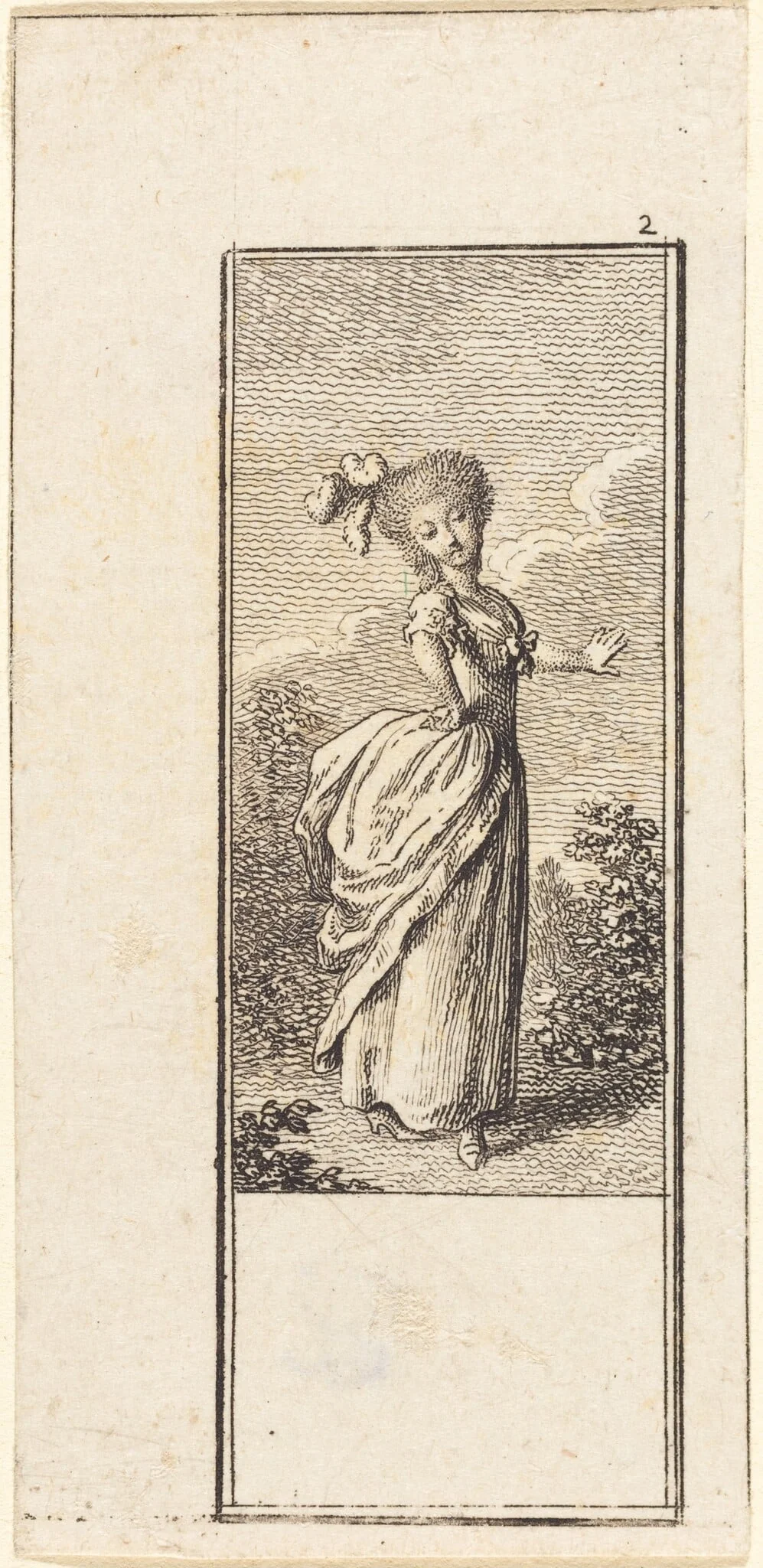 Girl with an Ostrich Feather Headdress, detail