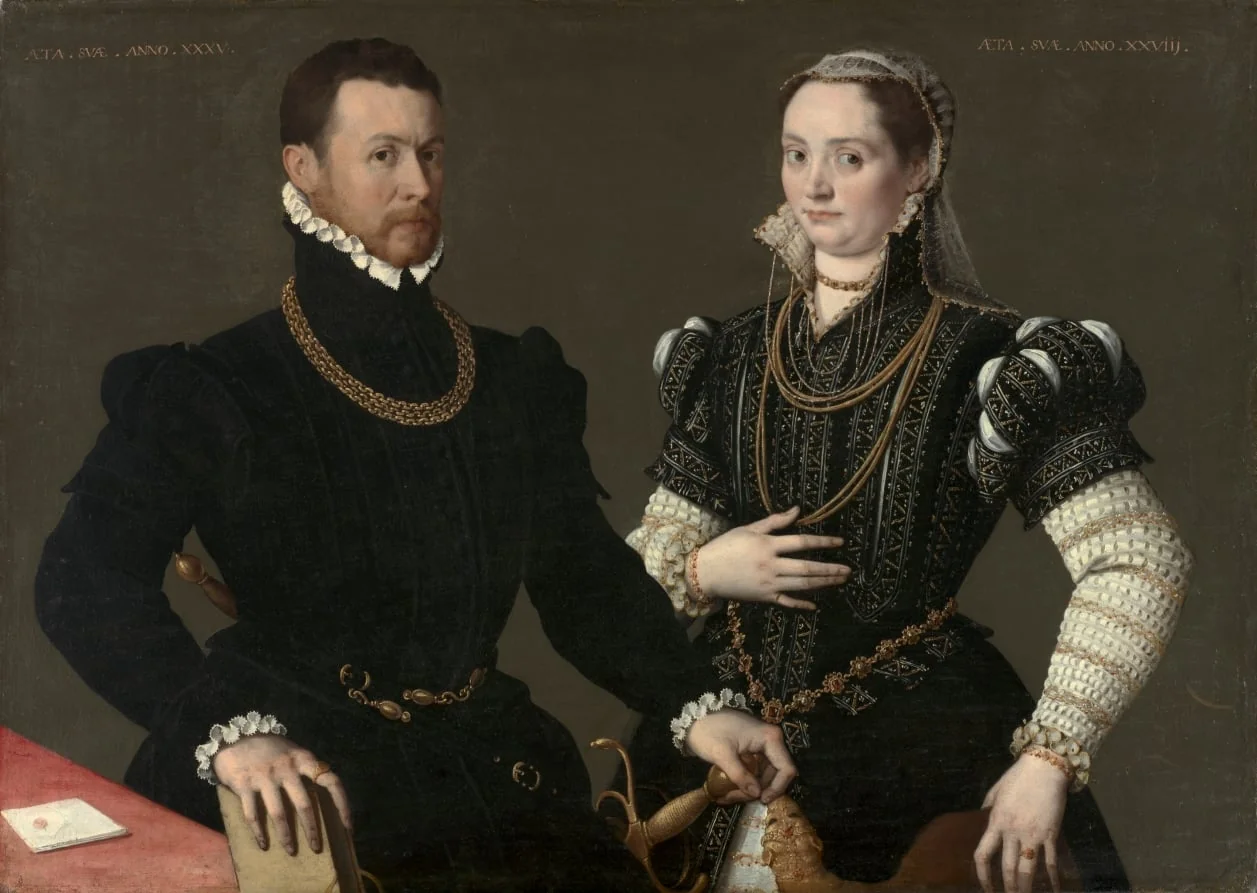 Portrait of a Couple, detail