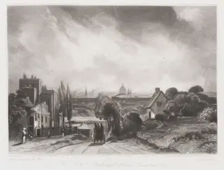Sir Richd. Steele's Cottage, Hampstead Road, by John Constable