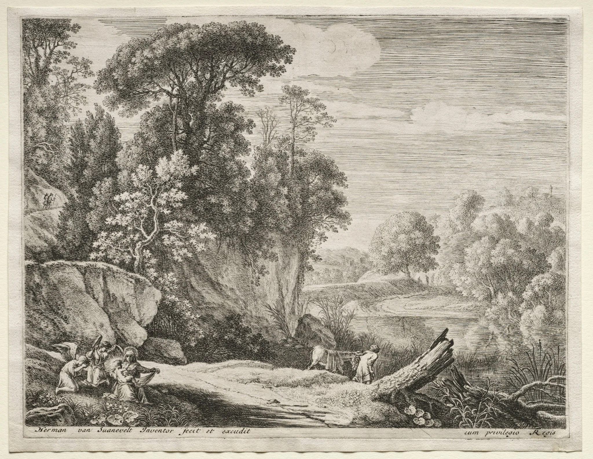 The Flight into Egypt: The Donkey Led to the River, detail
