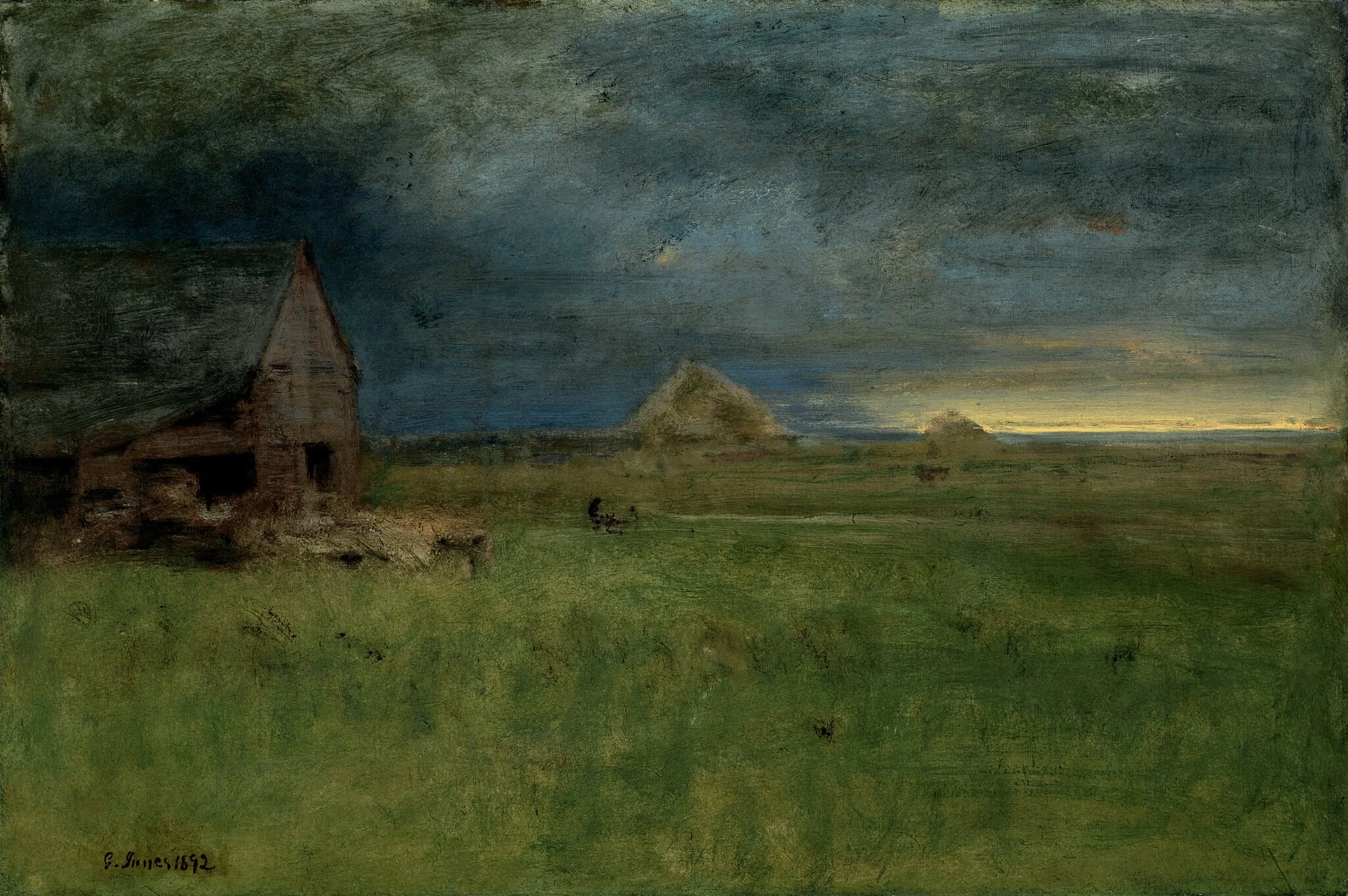 The Lonely Farm, Nantucket, detail