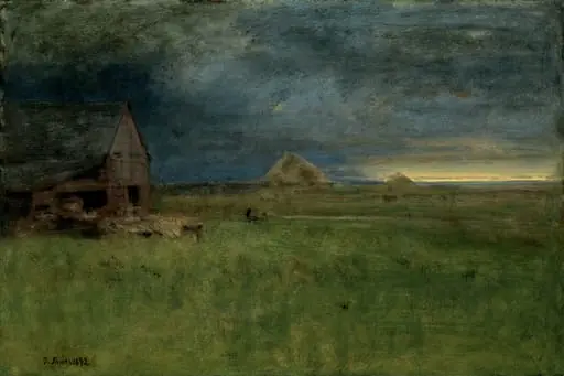The Lonely Farm, Nantucket, by George Inness, oil, 1892