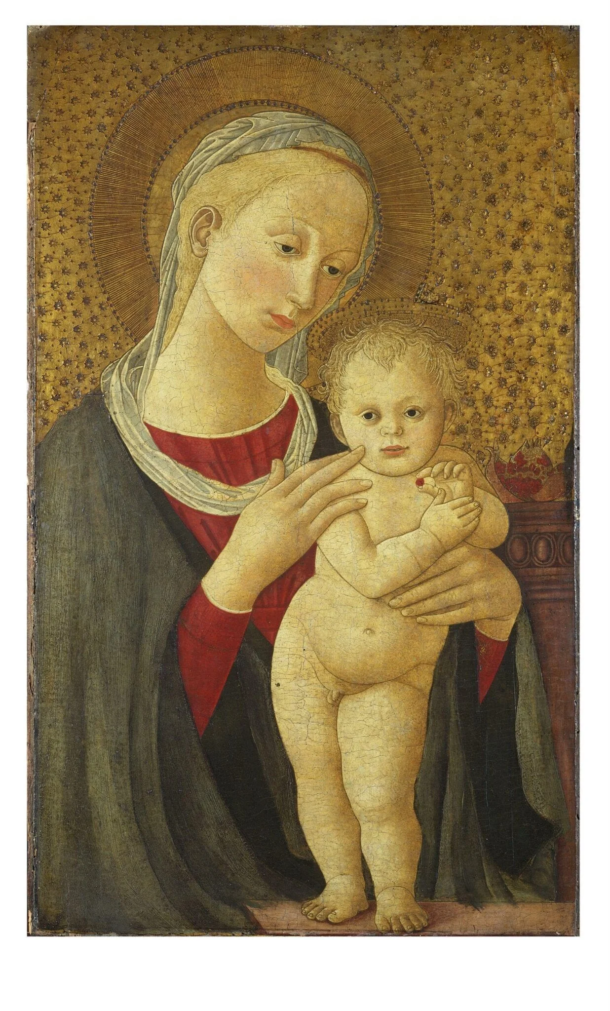 The Virgin and Child, detail
