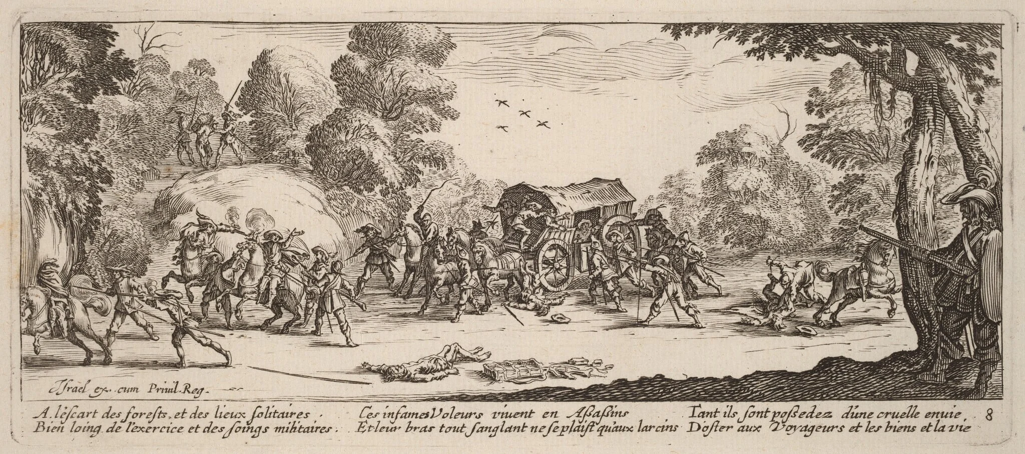Attack on a Coach, detail