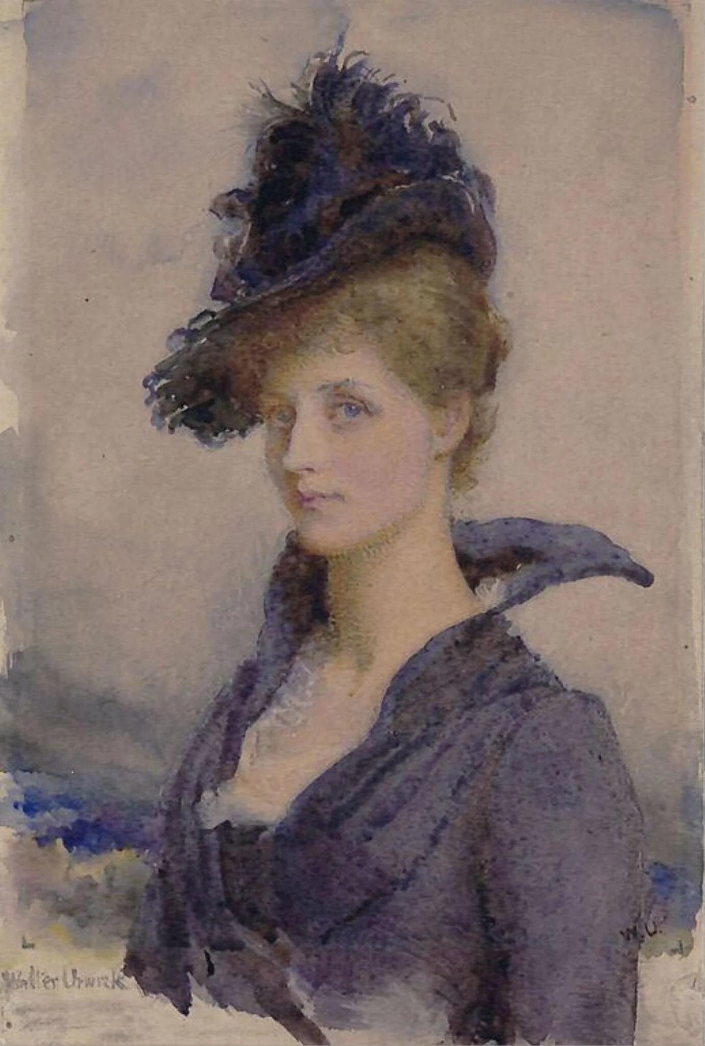 Study from a model for the full length painting of Lady Middleton, wife of Digby, 9th Lord Middleton, detail