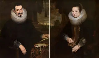 Barthel Van den Berghe and his Wife Elisabeth Hoegaerts, by Cornelis de Vos, oil, 1627