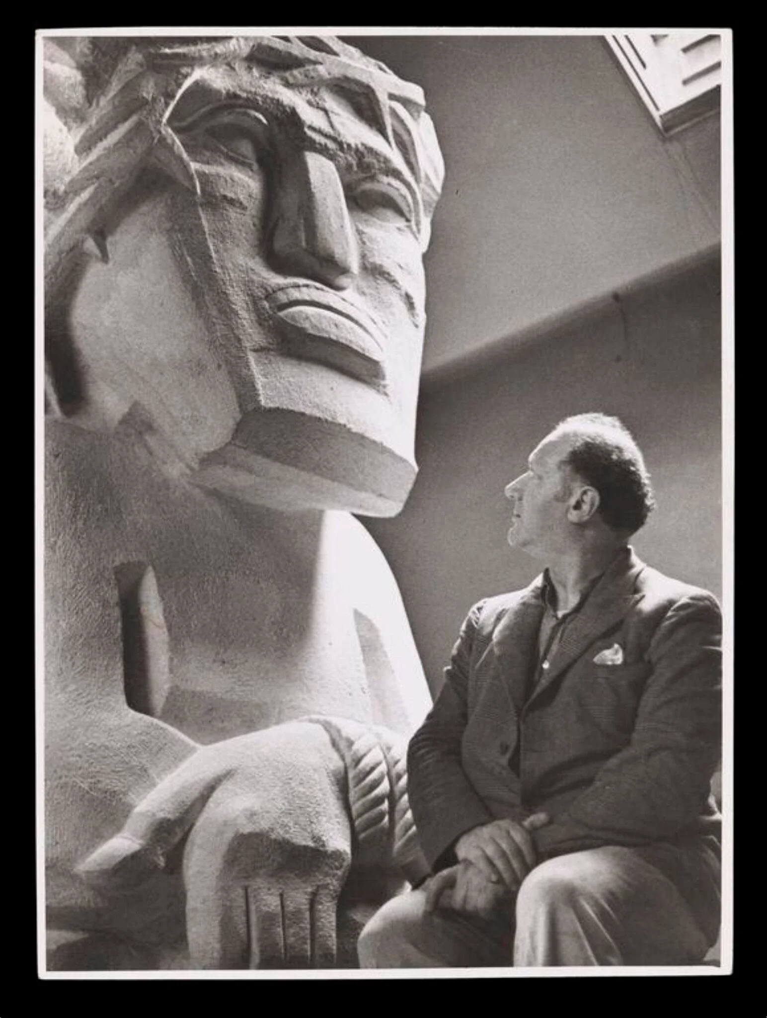 Behold the Man' and the Sculptor Jacob Epstein, detail