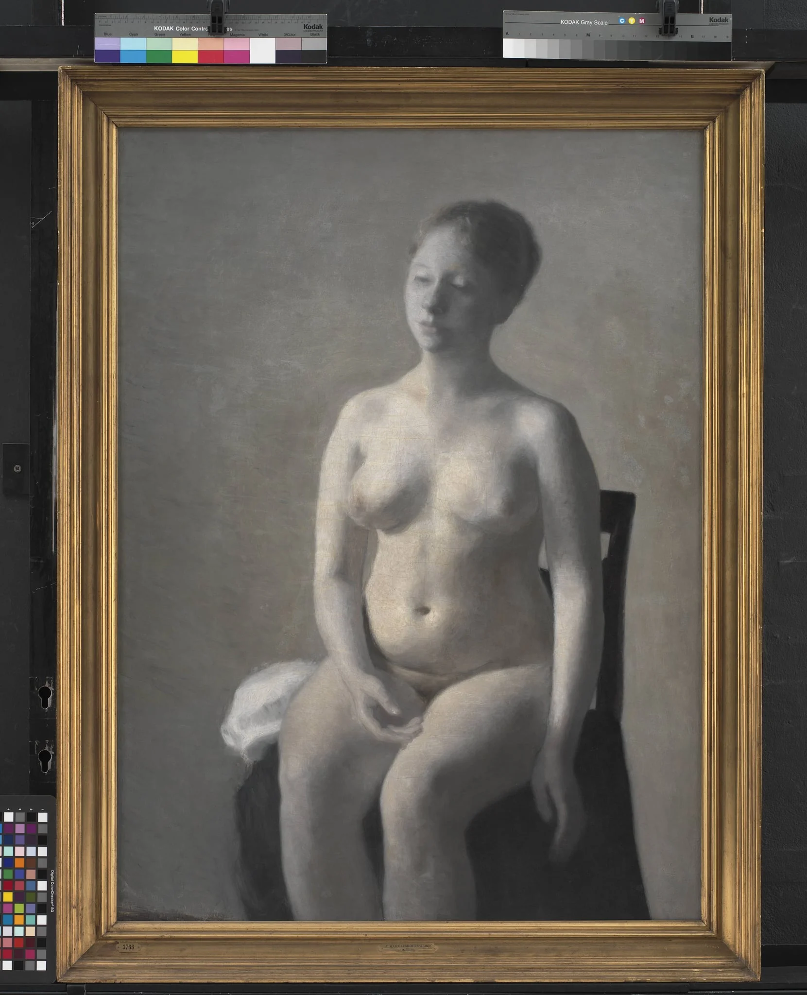 Seated Female Nude, detail