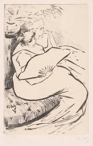 Seated Woman, by Henri-Gabriel Ibels, 1898