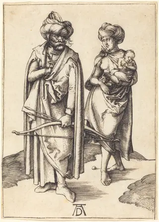 The Turkish Family, by Albrecht Dürer, ink, 1496