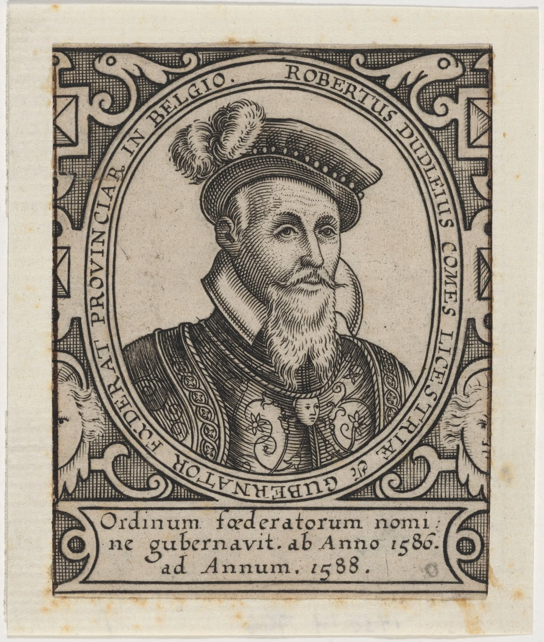 Robert Dudley, Earl of Leicester, detail