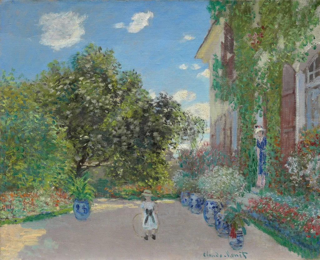 The Artist's House at Argenteuil, by Claude Monet, oil, 1873