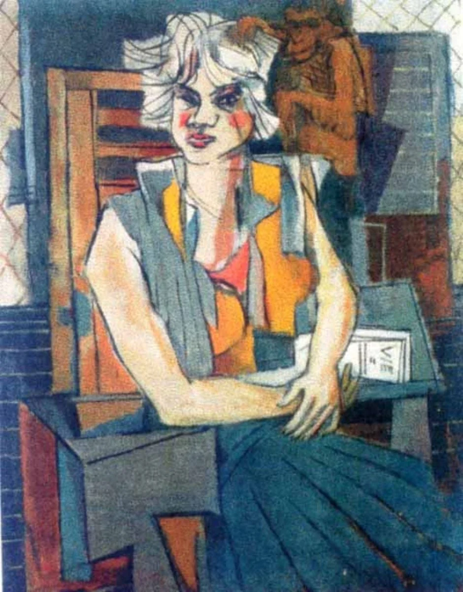 Portret de fată, detail