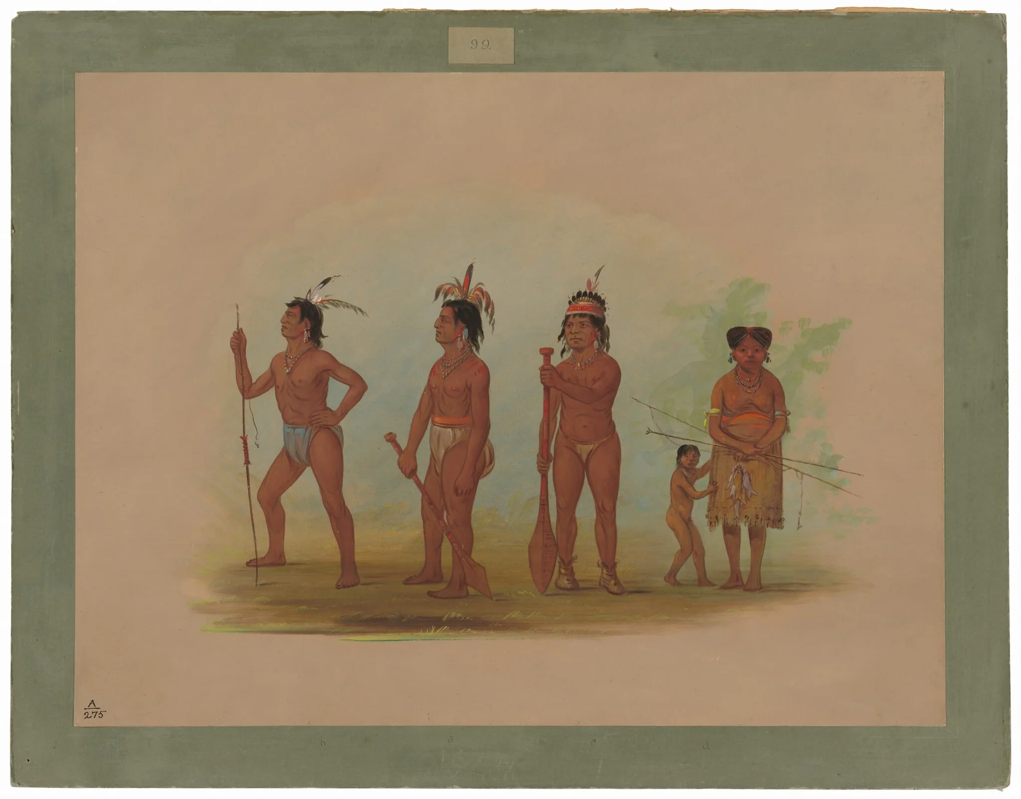 Klatsop Indians, detail
