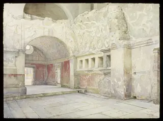 Untitled, by Luigi Bazzani, watercolor, 1894