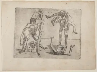 From "Bizzarie di varie Figure", by Giovanni Battista Bracelli, ink, 1624