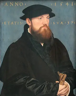 Roelof de Vos van Steenwijk, by Hans Holbein the Younger, paint, 1541