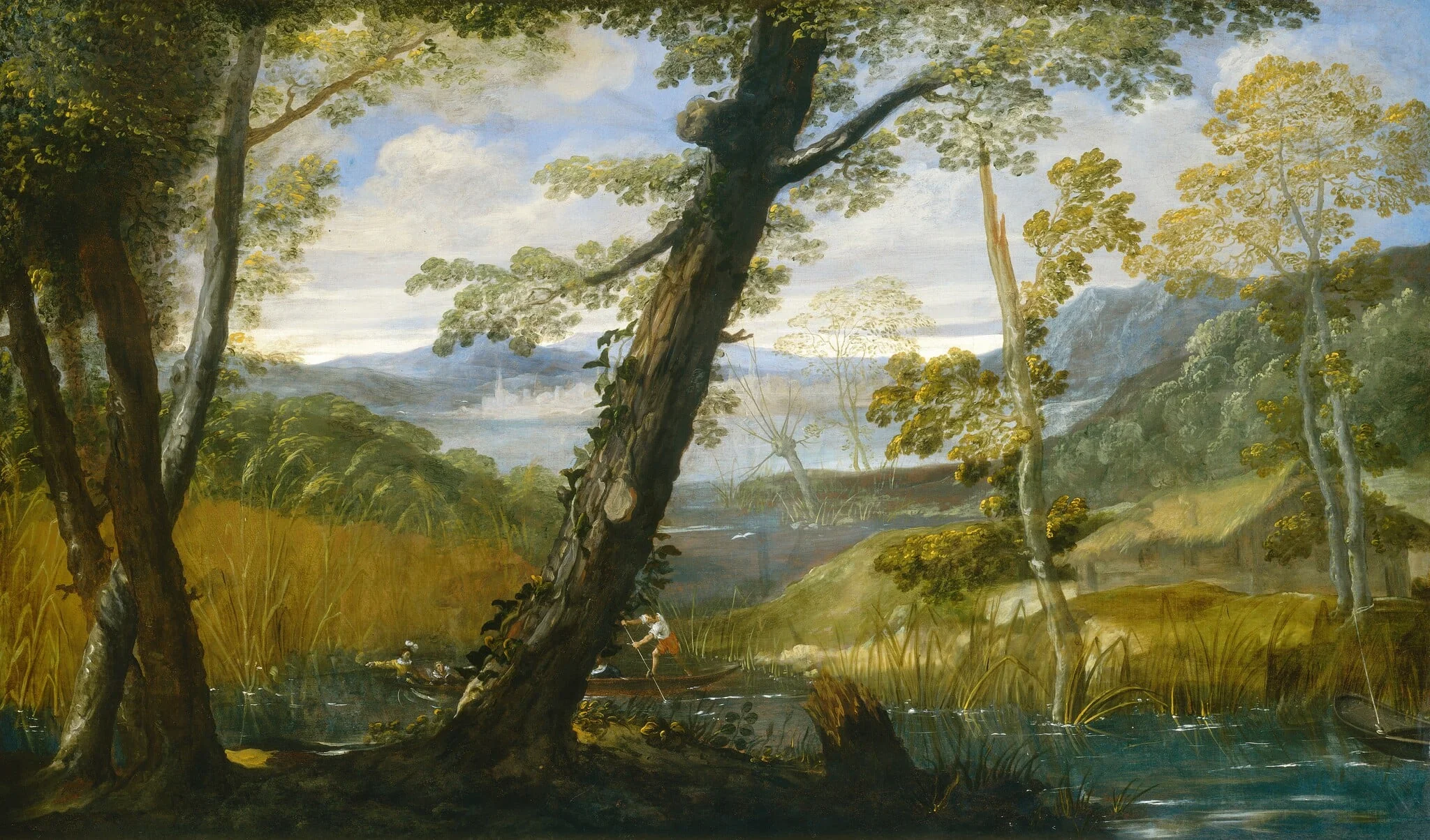 River Landscape, detail