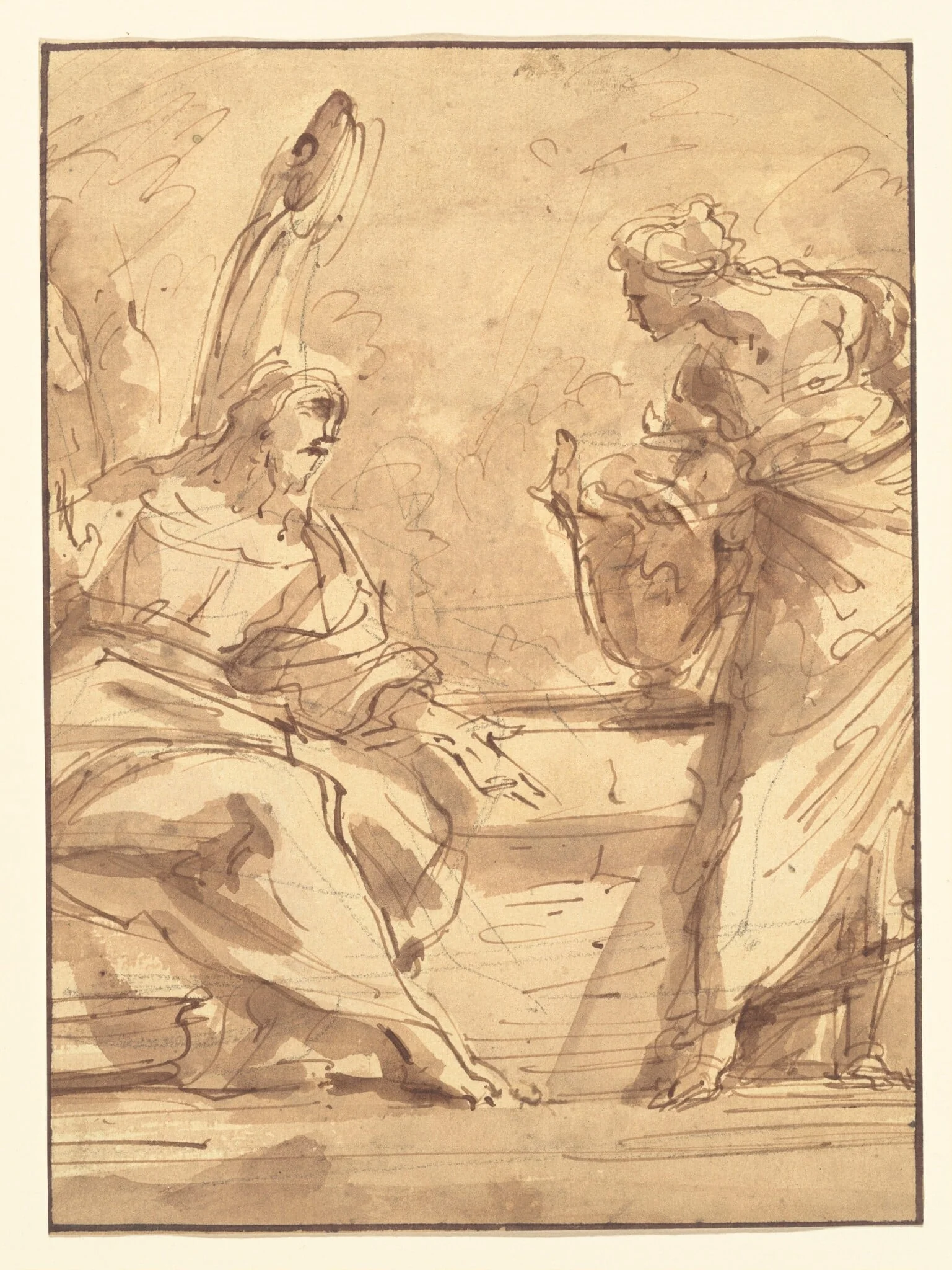 Christ and the Samaritan Woman, detail