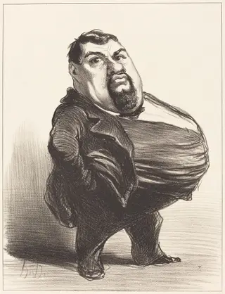 Antony Thouret, by Honoré Daumier, ink, 1849