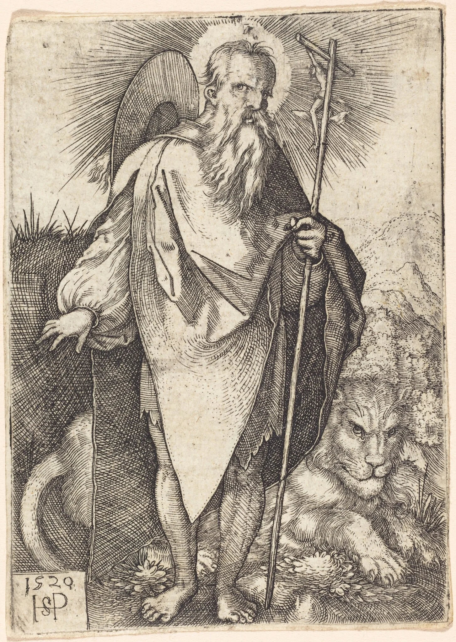 Saint Jerome Standing, detail