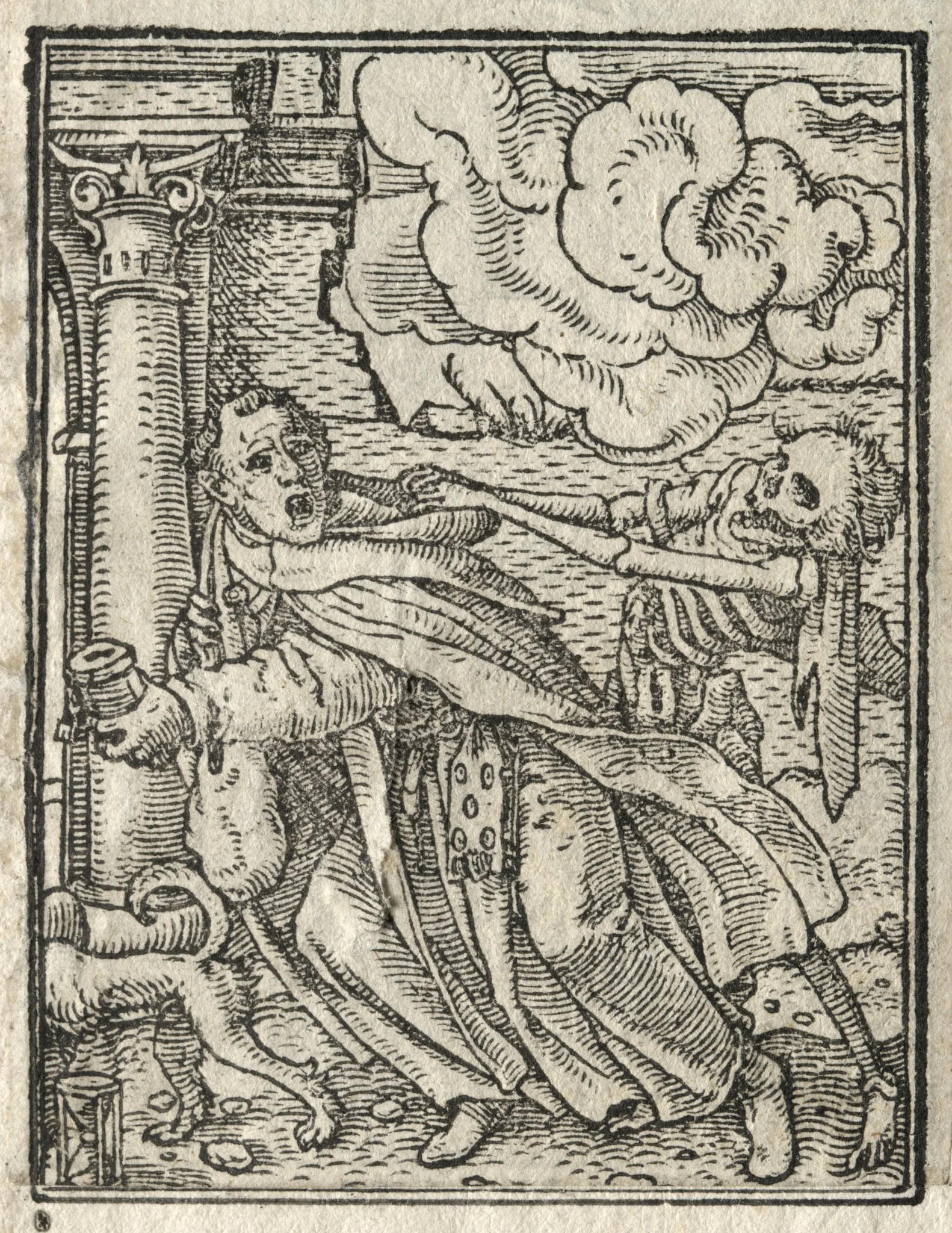 The Dance of Death: The Mendicant Friar; The Nun, detail