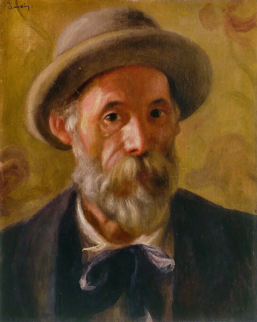 Self-portrait, by Auguste Renoir, oil, 1900
