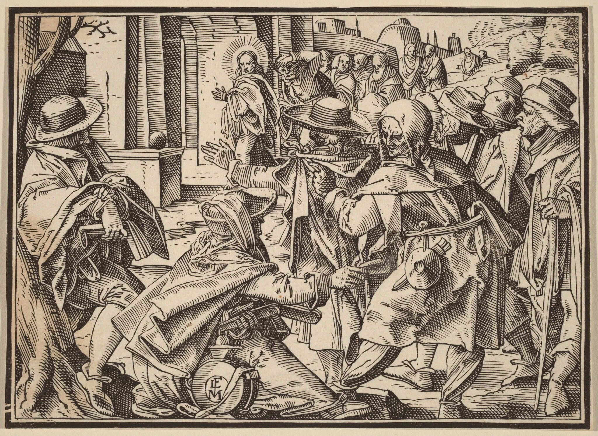 Christ Tells His Disciples of the Last Judgment, detail