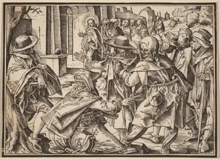 Christ Tells His Disciples of the Last Judgment, by Christoph Murer, ink, 1630