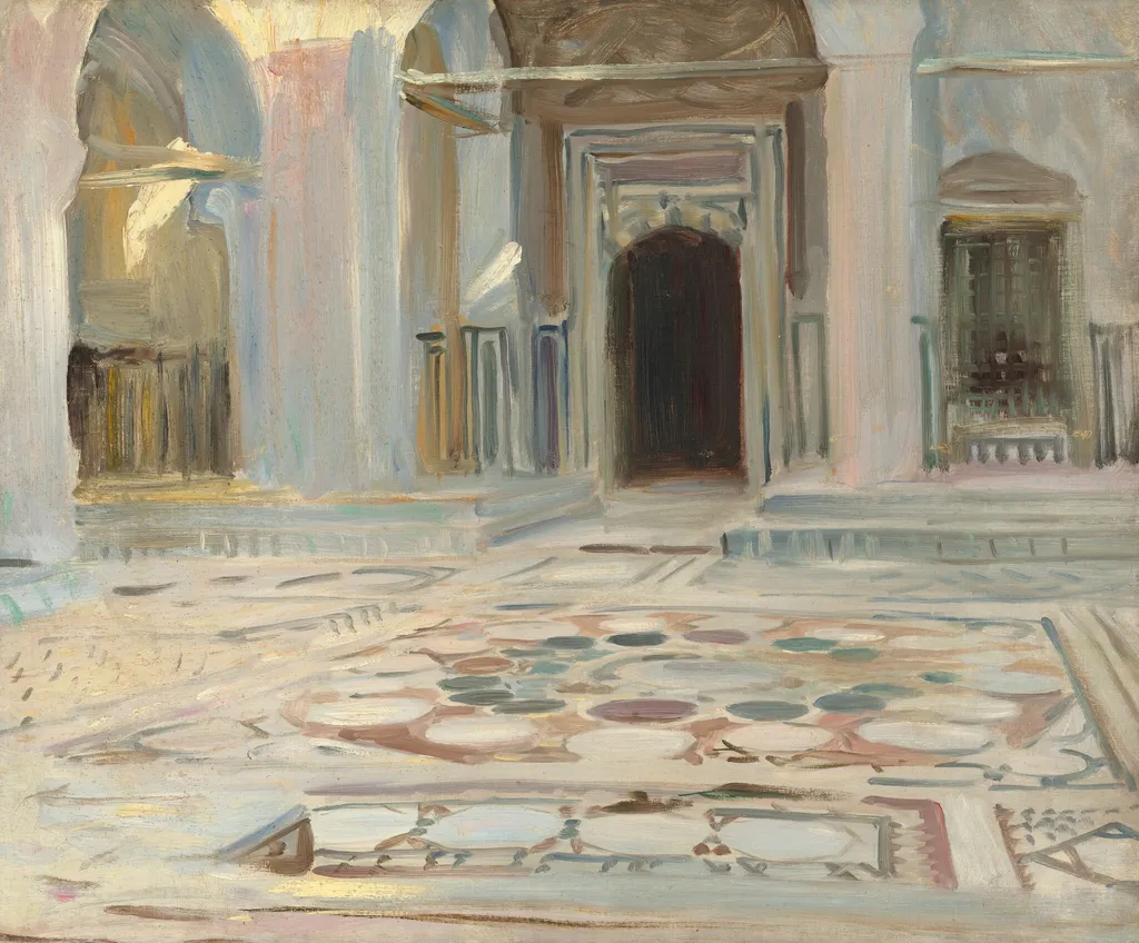 Pavement, Cairo, by John Singer Sargent, oil, 1891