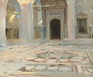 Pavement, Cairo, by John Singer Sargent, oil, 1891