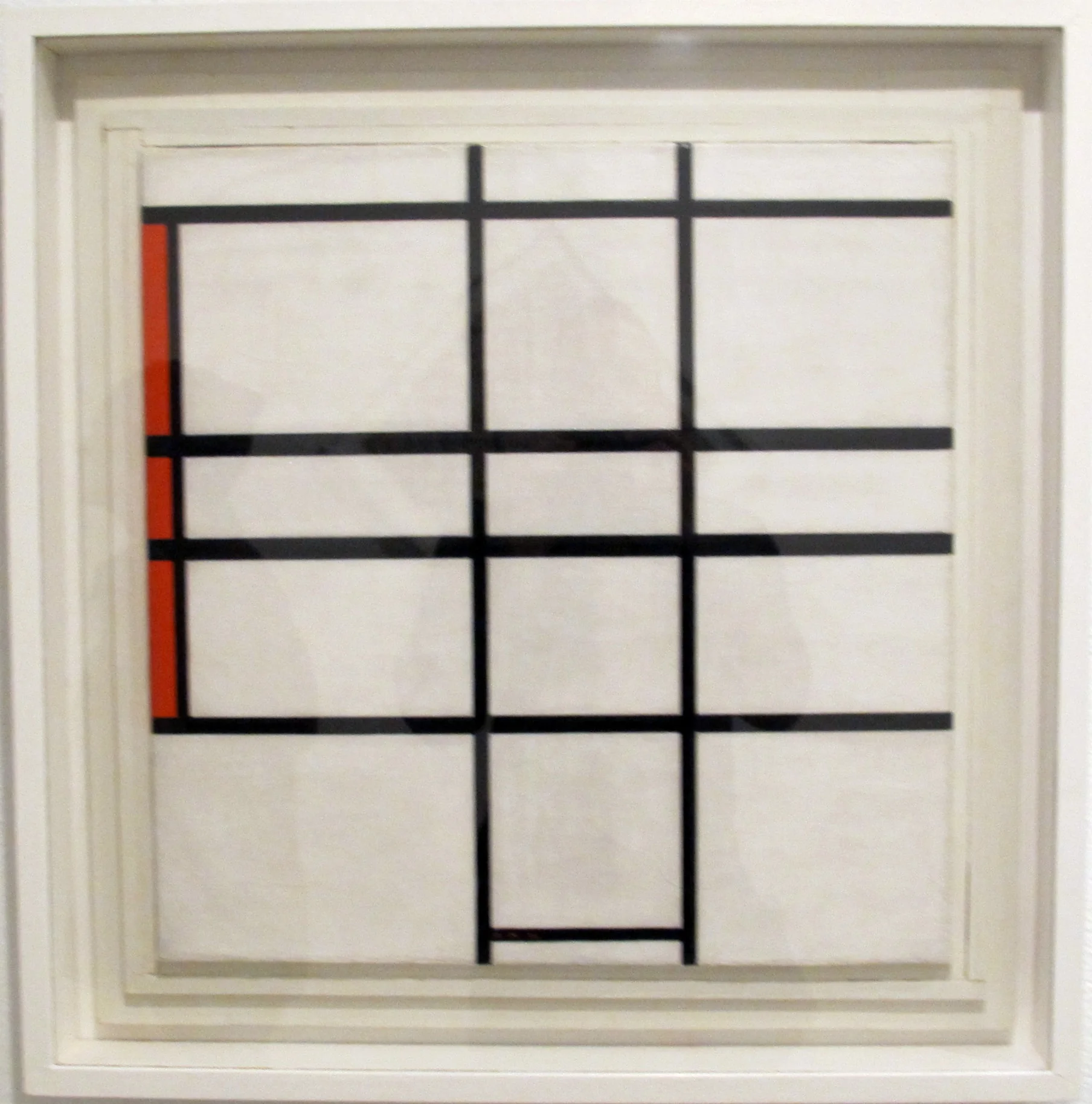 Composition with White and Red, detail