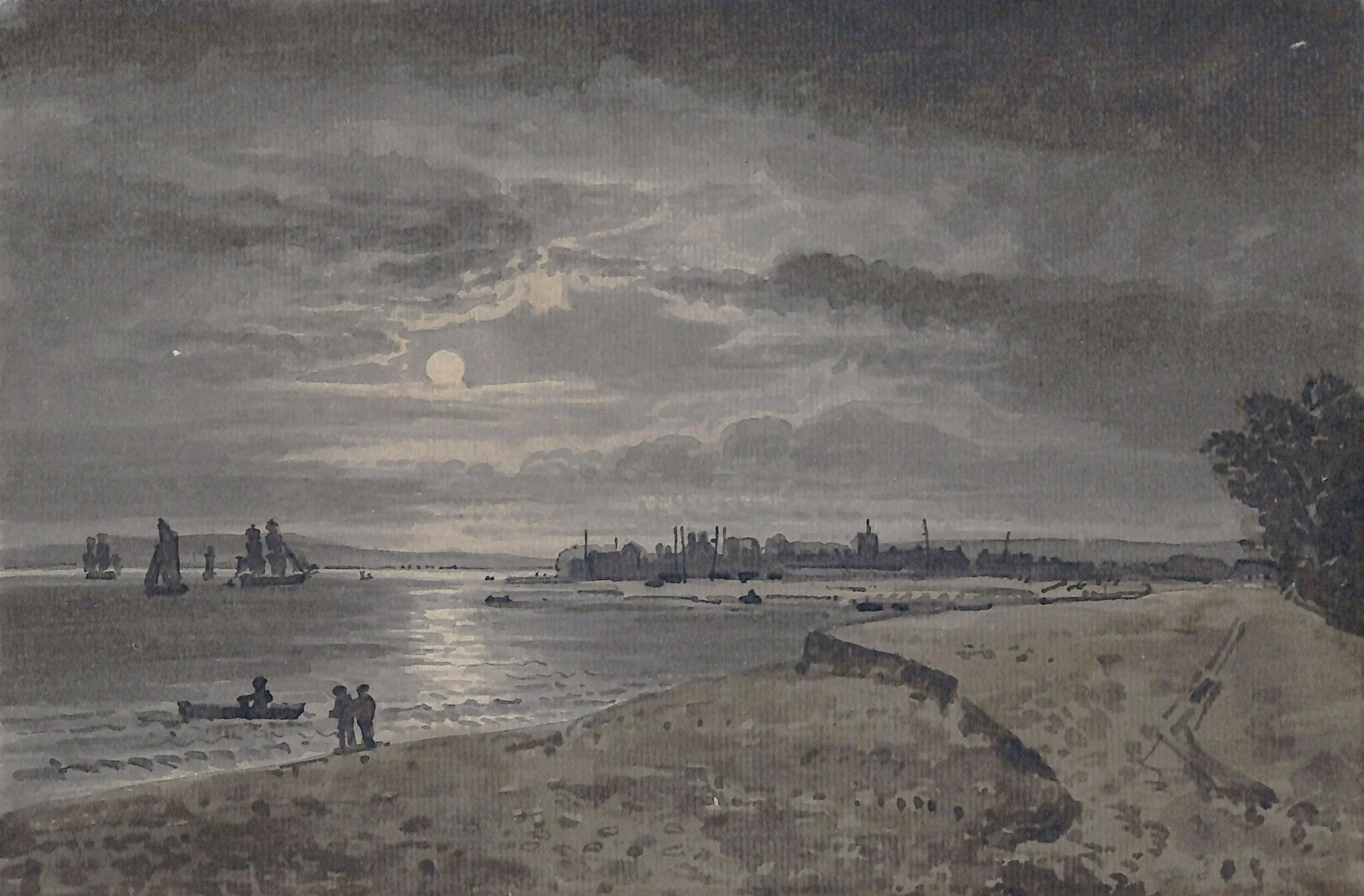 River scene, detail