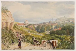 View of Hastings, by William Havell, watercolor, 1815