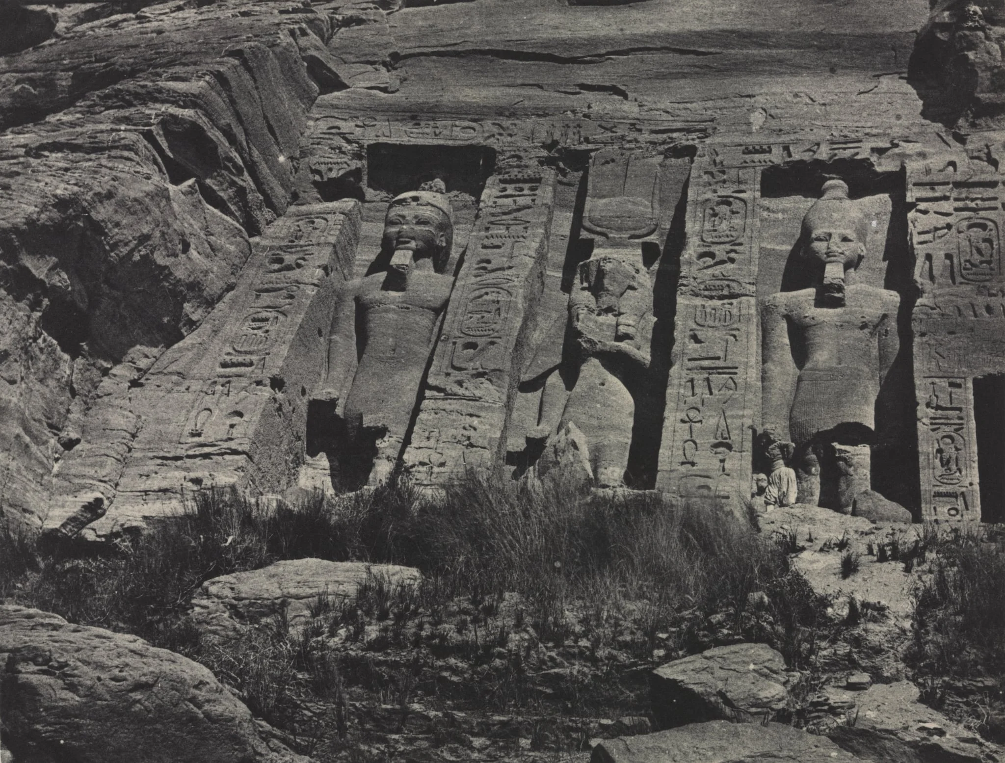 Southern Portion of the Rock-cut Temple of Hathor, Abu Simbel, detail