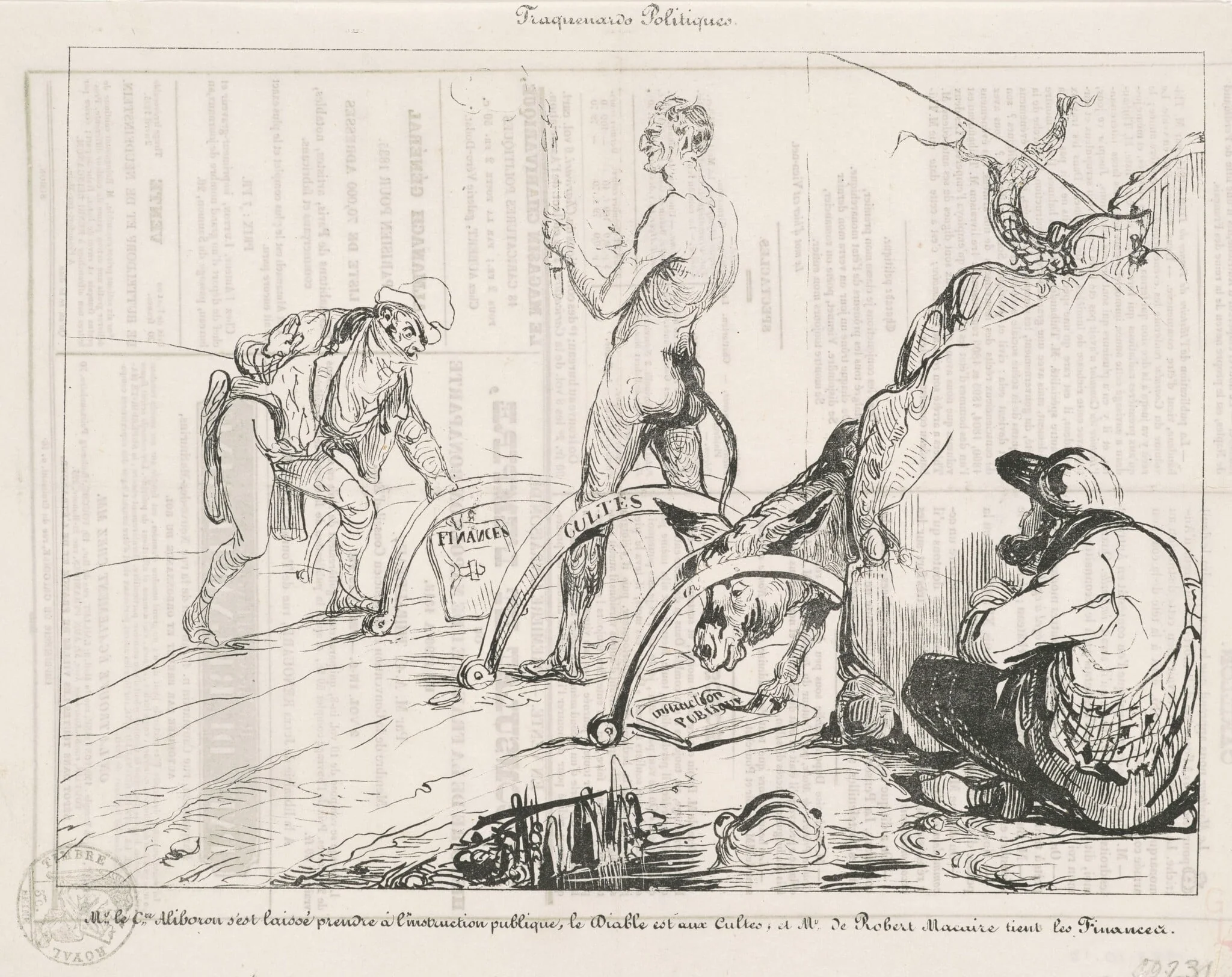 Traquenards politiques, detail