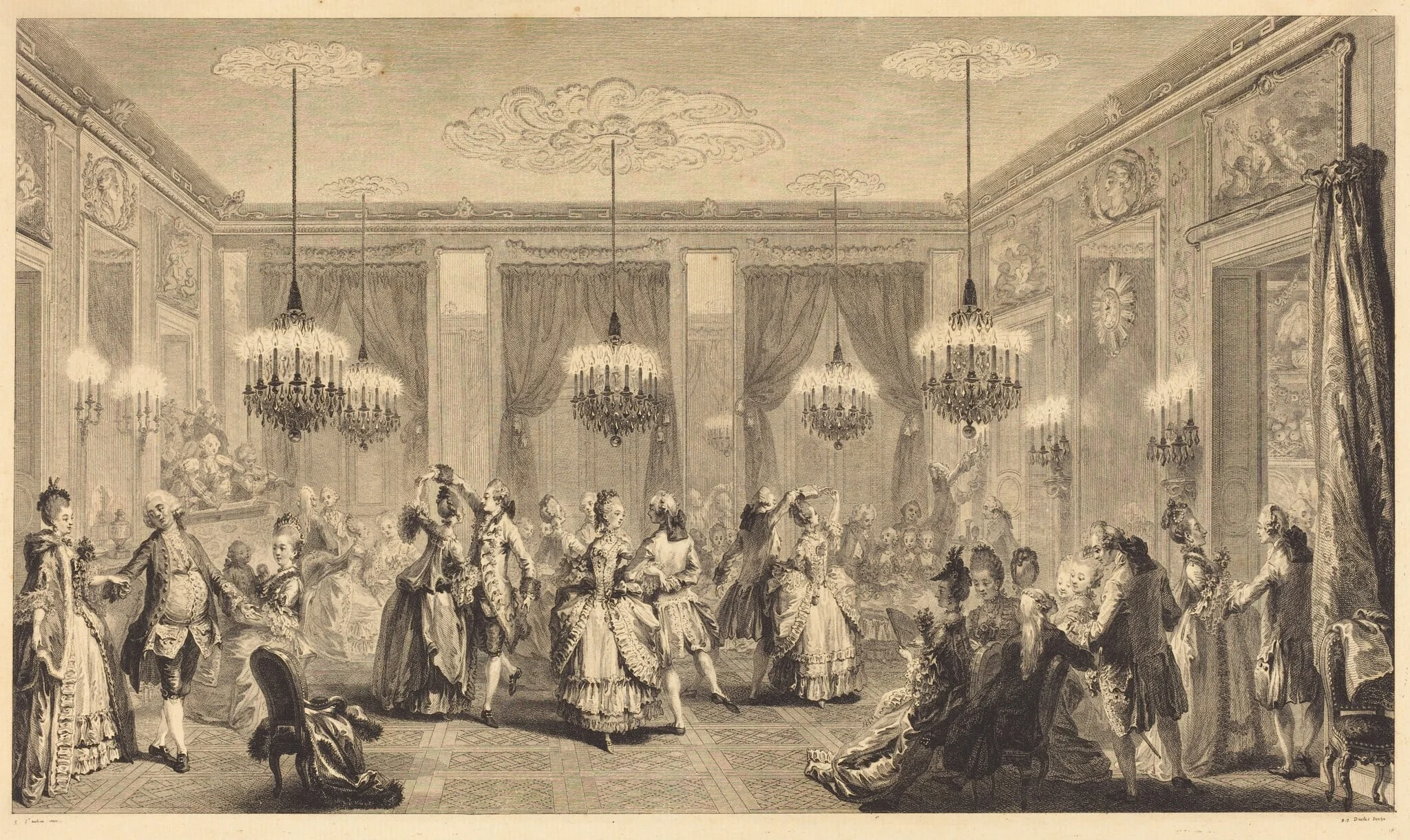 Le bal paré, detail
